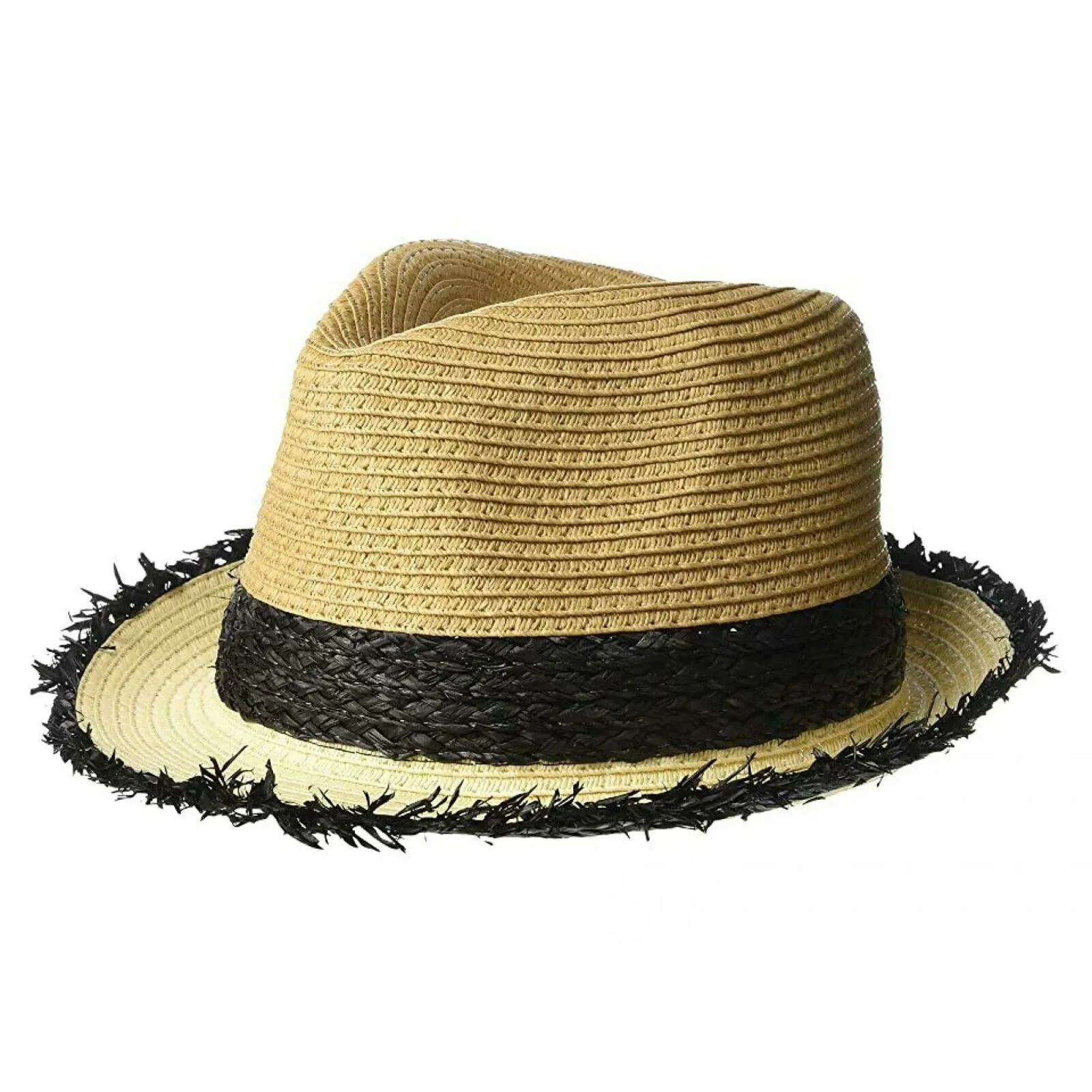 Steve Madden Women's Colorblocked Short Brim Fedora Hat