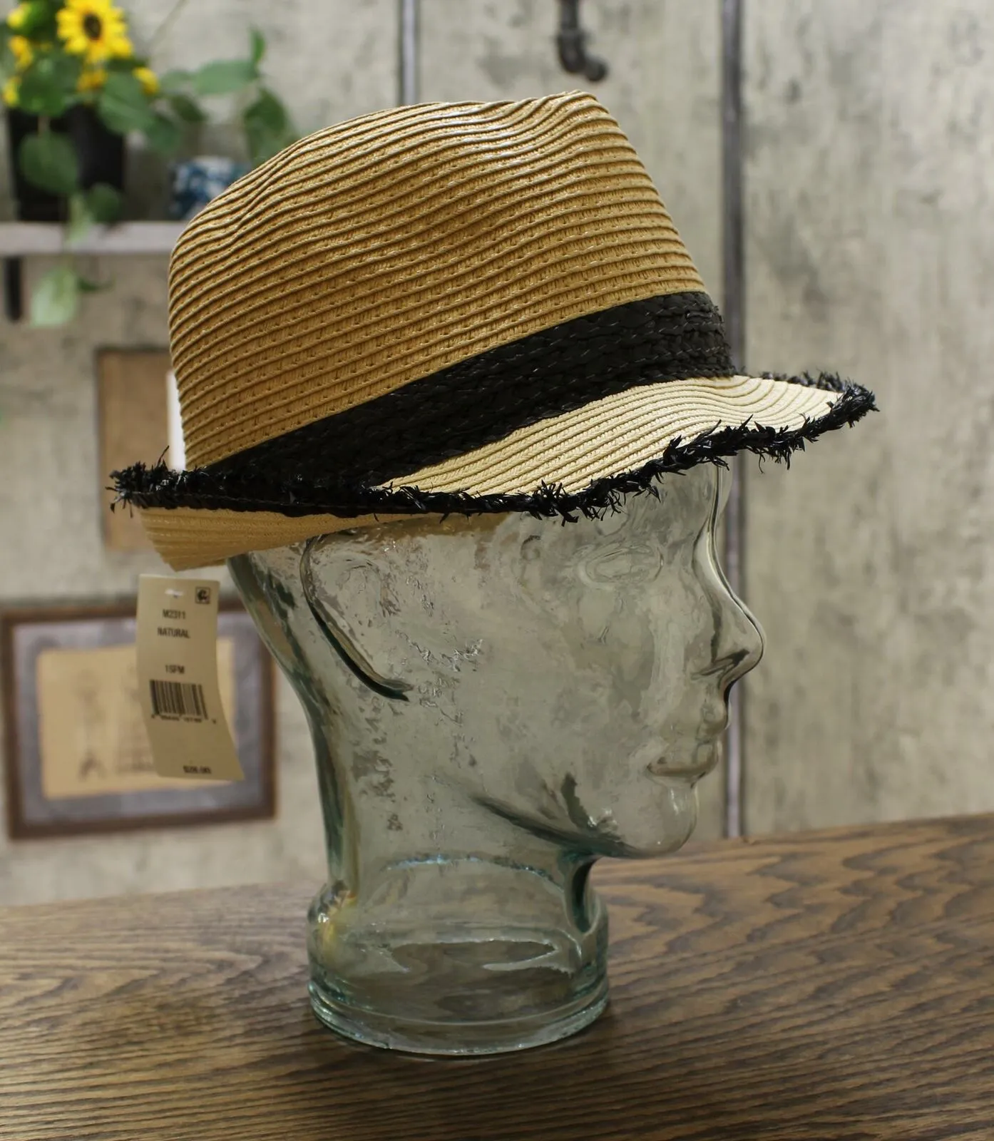 Steve Madden Women's Colorblocked Short Brim Fedora Hat