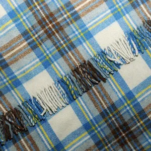 Stewart Blue Tartan Blanket