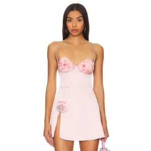 Strappy Sleeveless Slim-fit Mini Dress ZNSBA1060