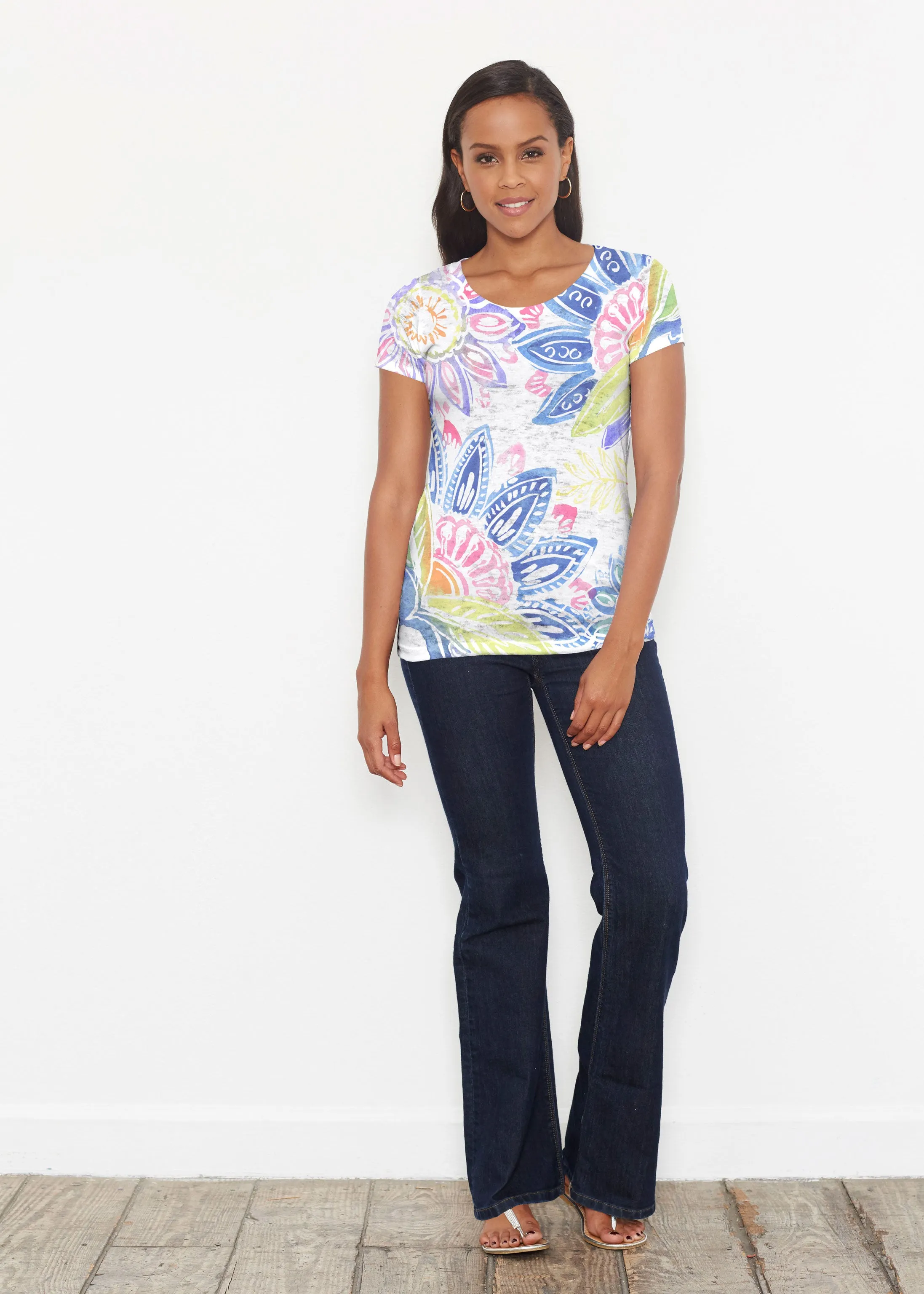 Summertime (13421) ~ Signature Short Sleeve Scoop Shirt