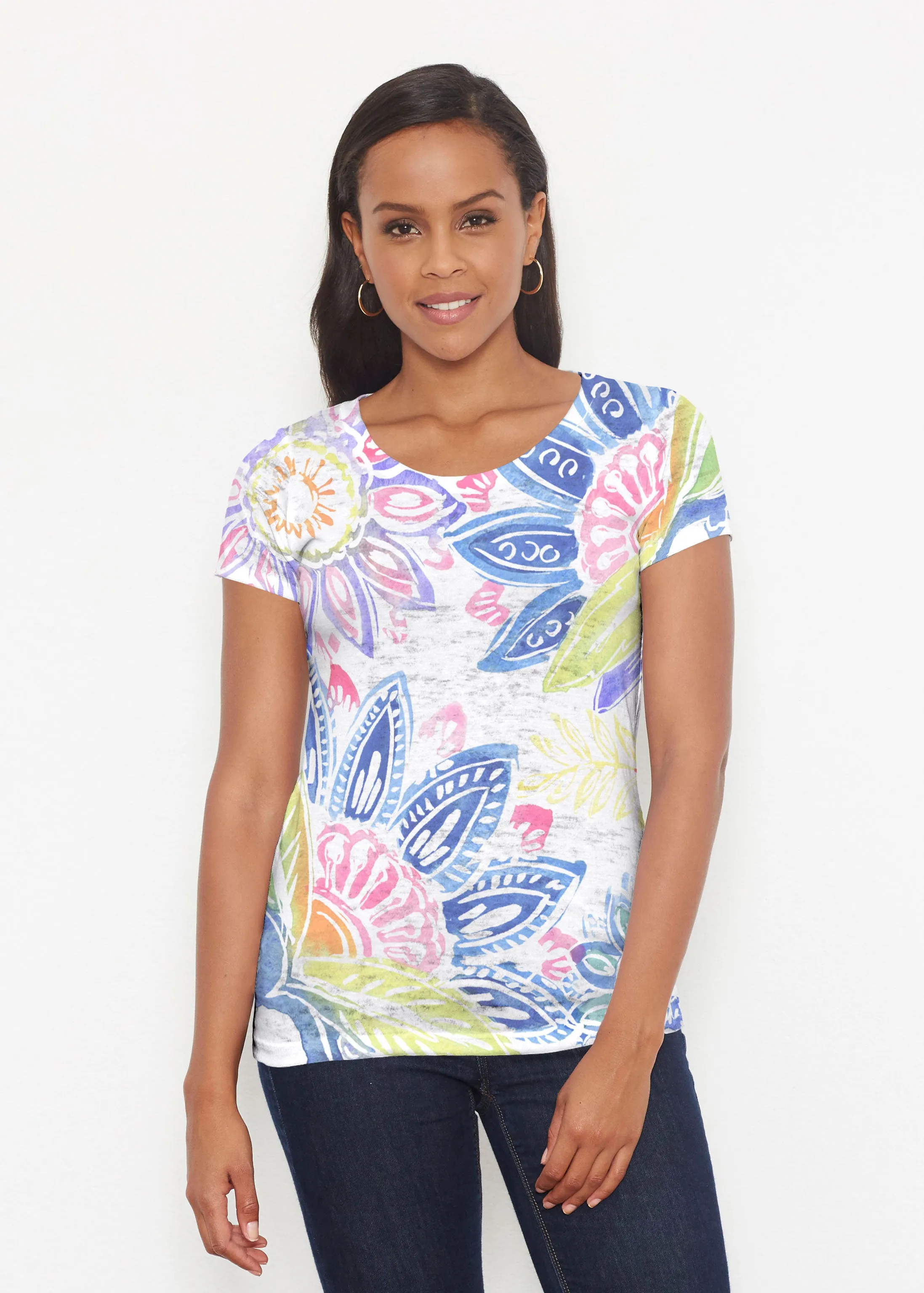 Summertime (13421) ~ Signature Short Sleeve Scoop Shirt