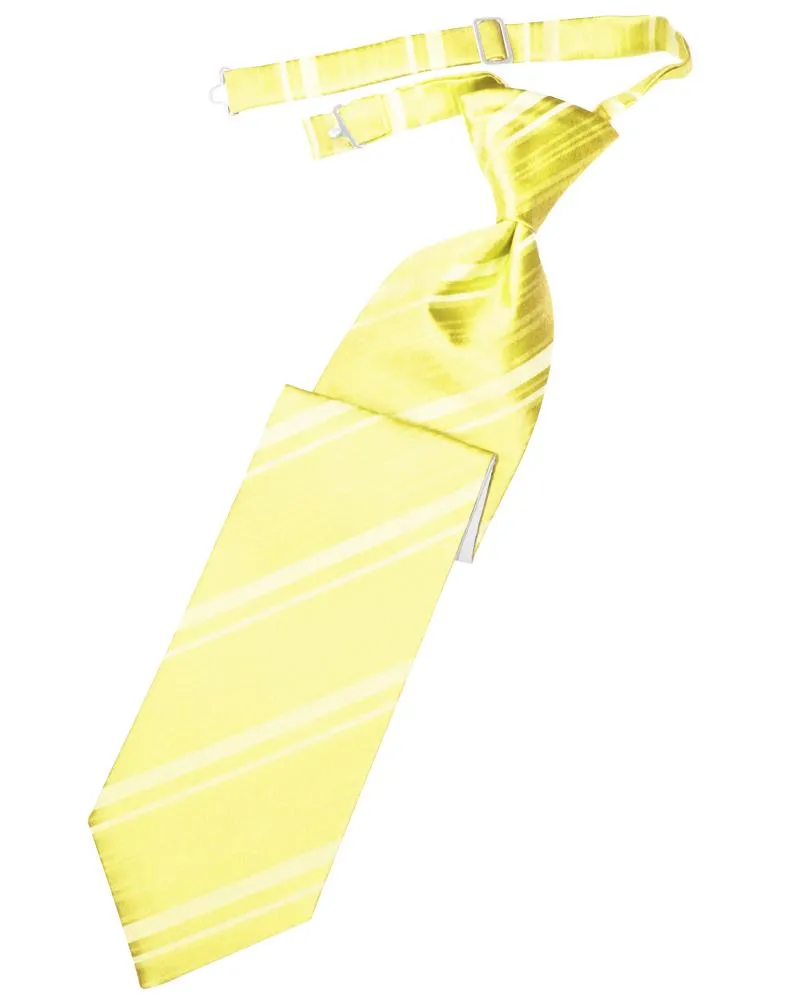 Sunbeam Striped Satin Necktie