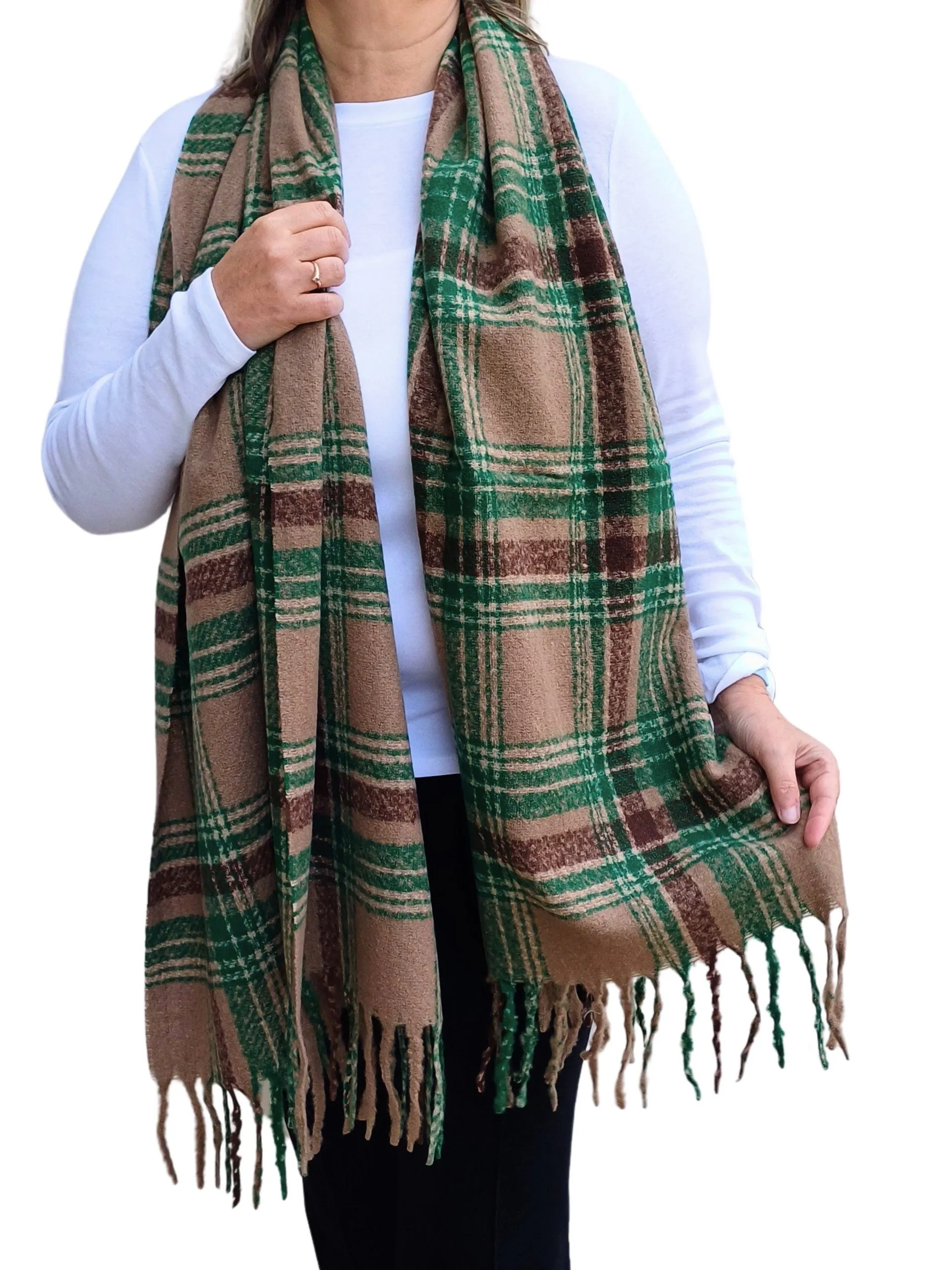 Super Soft Reversible Tartan Scarf