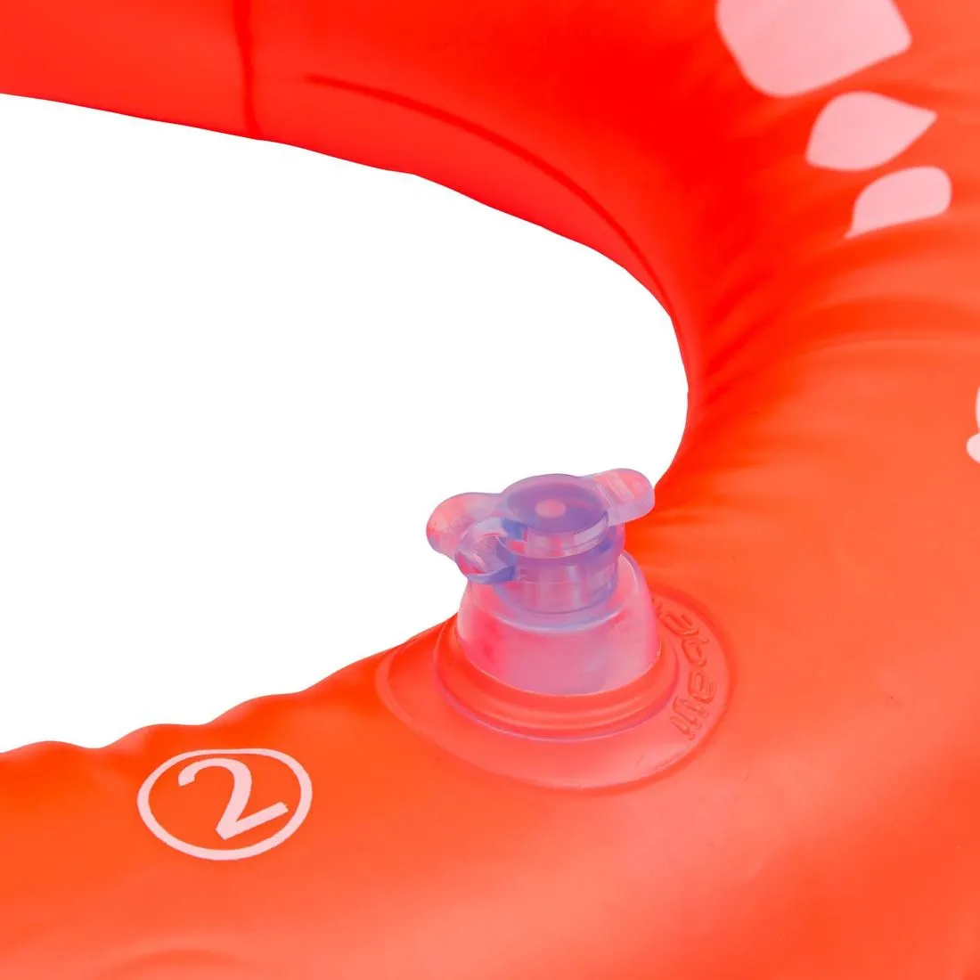 Swimming inflatable life vest for 19-30 kg - orange
