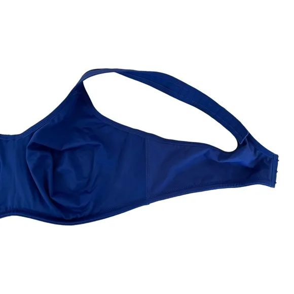 SYROKAN Bra 44C Max Control High Impact Underwire Sports Bra Midnight Blue NEW