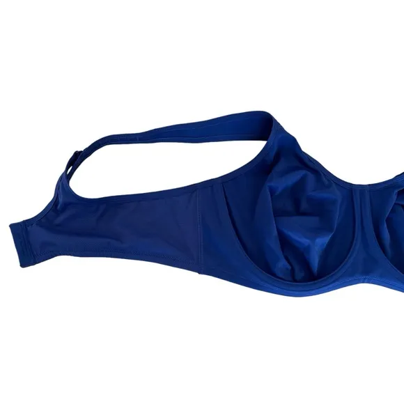 SYROKAN Bra 44C Max Control High Impact Underwire Sports Bra Midnight Blue NEW