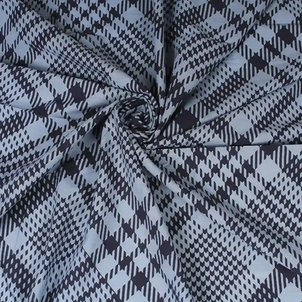 Tartan check cotton super king bedsheet with pillow covers