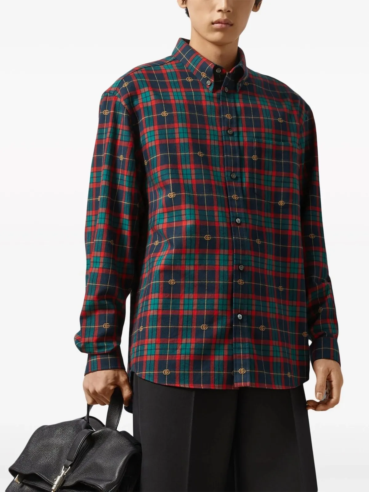 Tartan Check Pattern Shirt