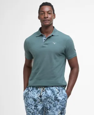 Tartan Pique Polo in Teal