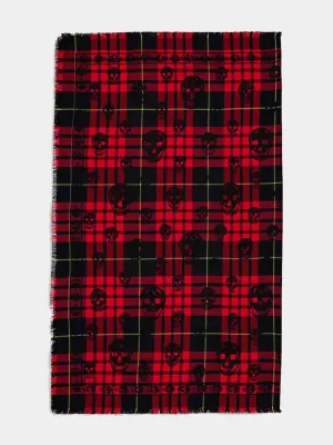 Tartan Skull Scarf