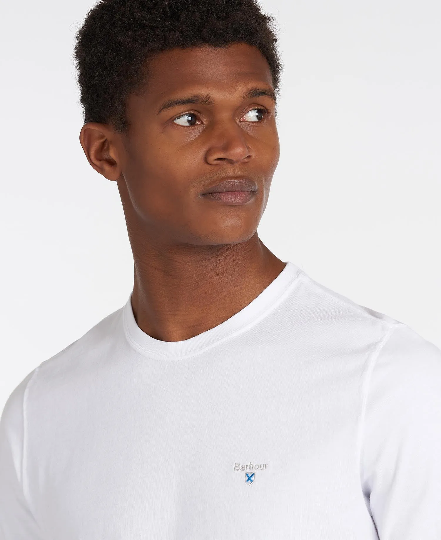 Tartan Sports Tee in White