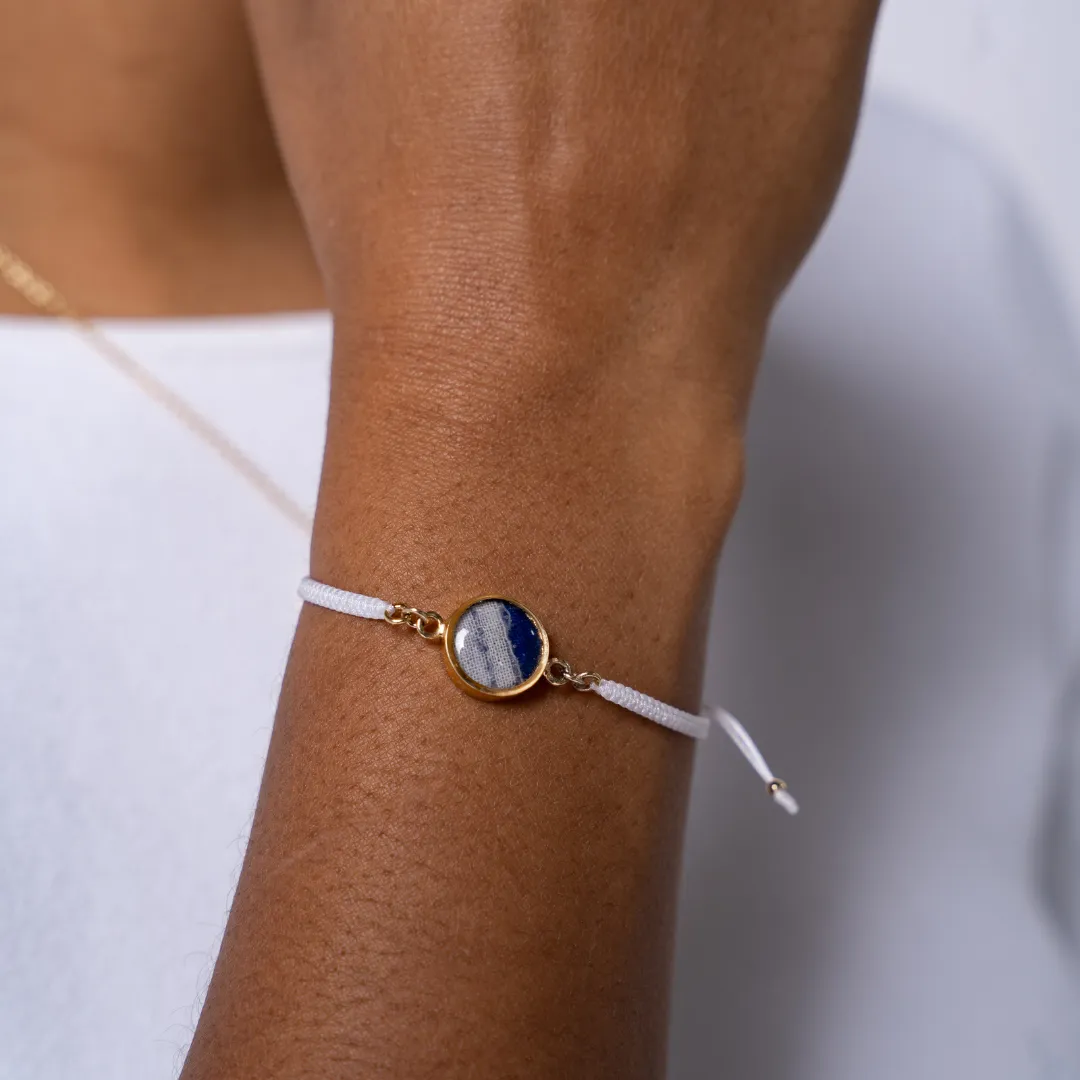 Taylor Bracelet | Gold | White