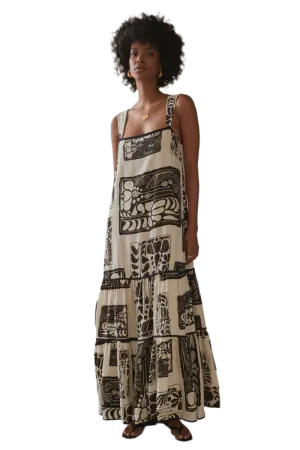 The Brydie Dress in Jondli Print