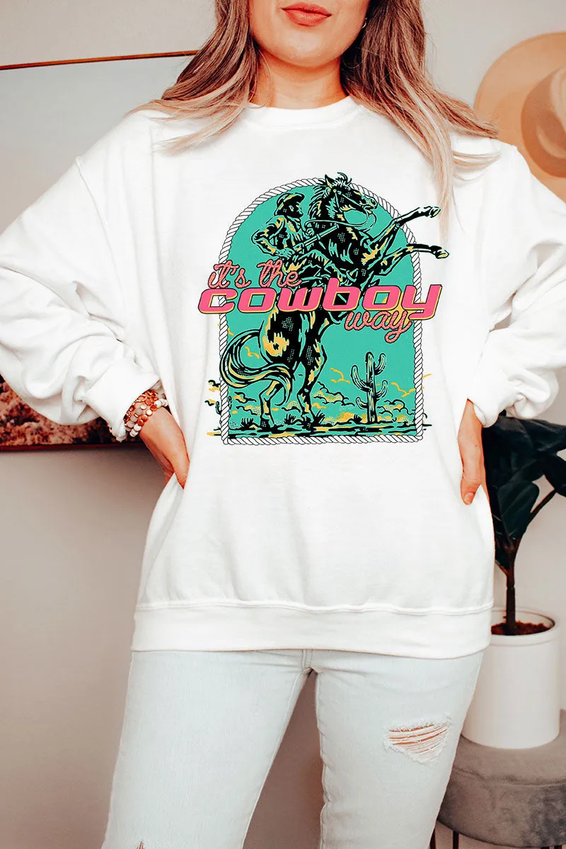 The Cowboy Way Heavy-weight Crew Sweatshirt