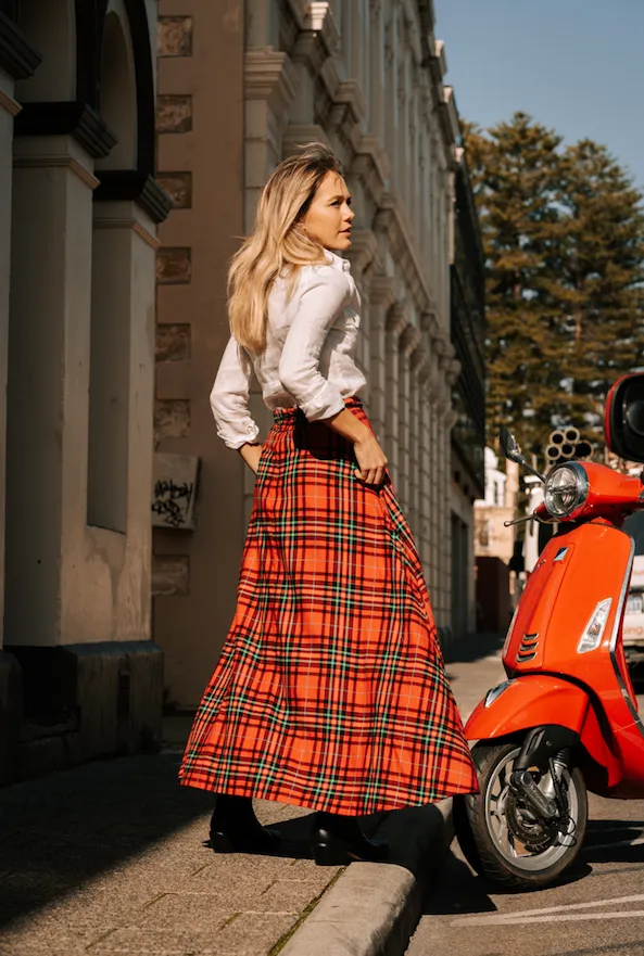 The Laurent Tartan Skirt