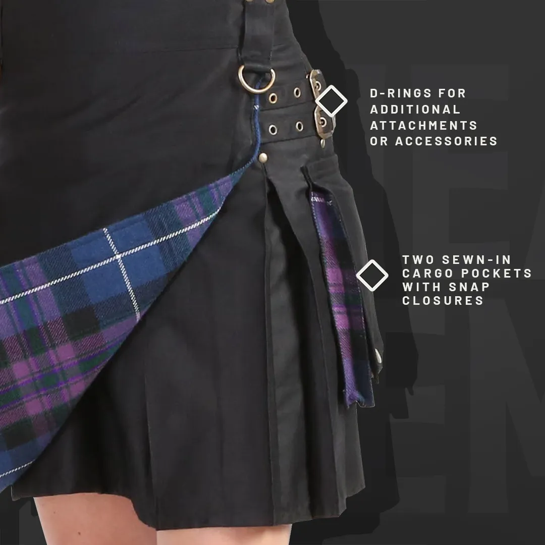 The Rhona Kilt - Black