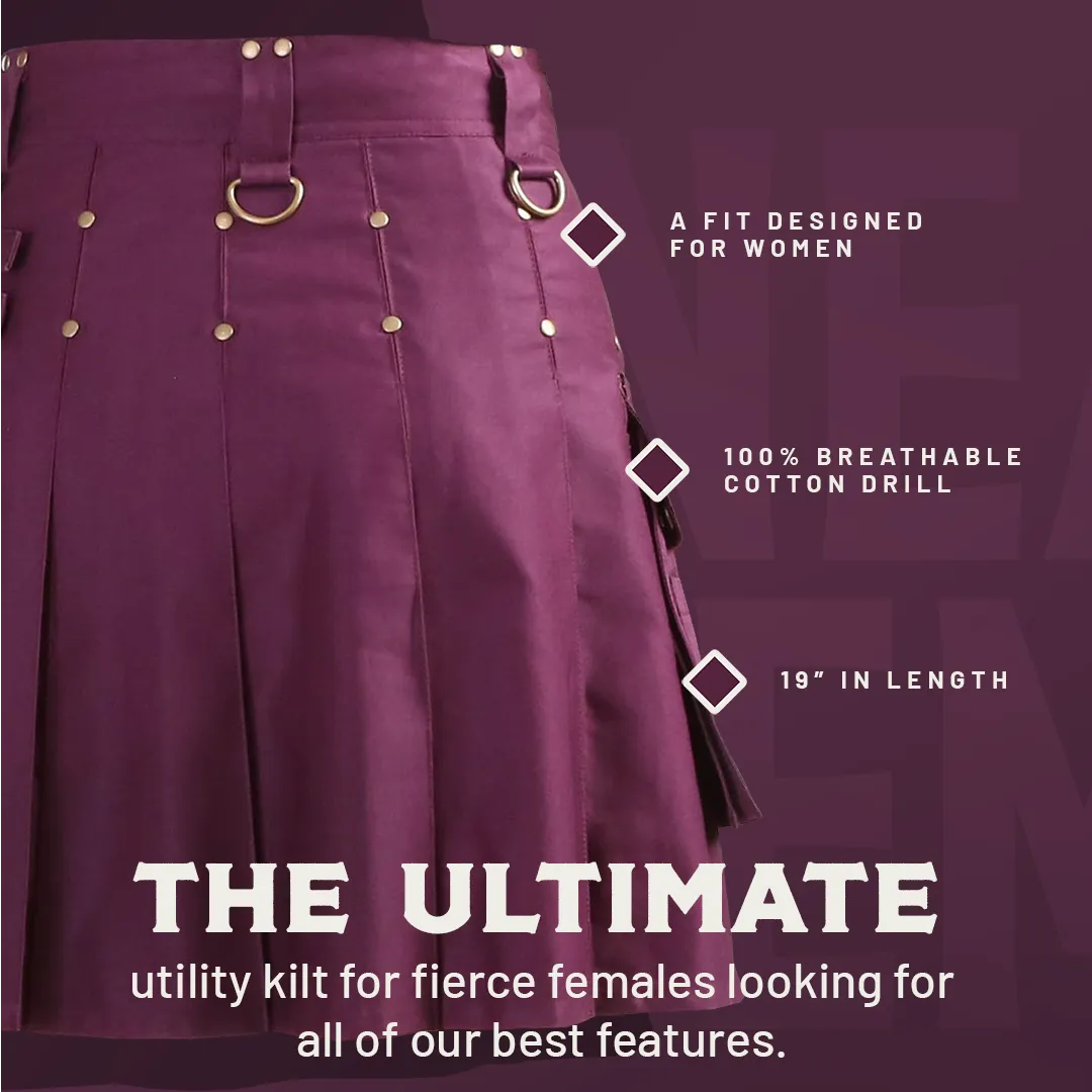 The Rhona Kilt - Black