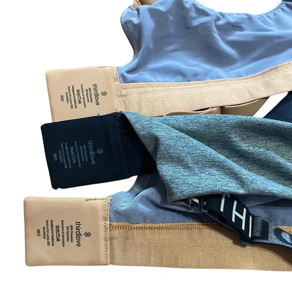 ThirdLove Kinetic Adjustable Sports Bras (3 total) Size 38C LOT of 3