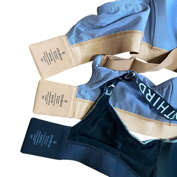 ThirdLove Kinetic Adjustable Sports Bras (3 total) Size 38C LOT of 3