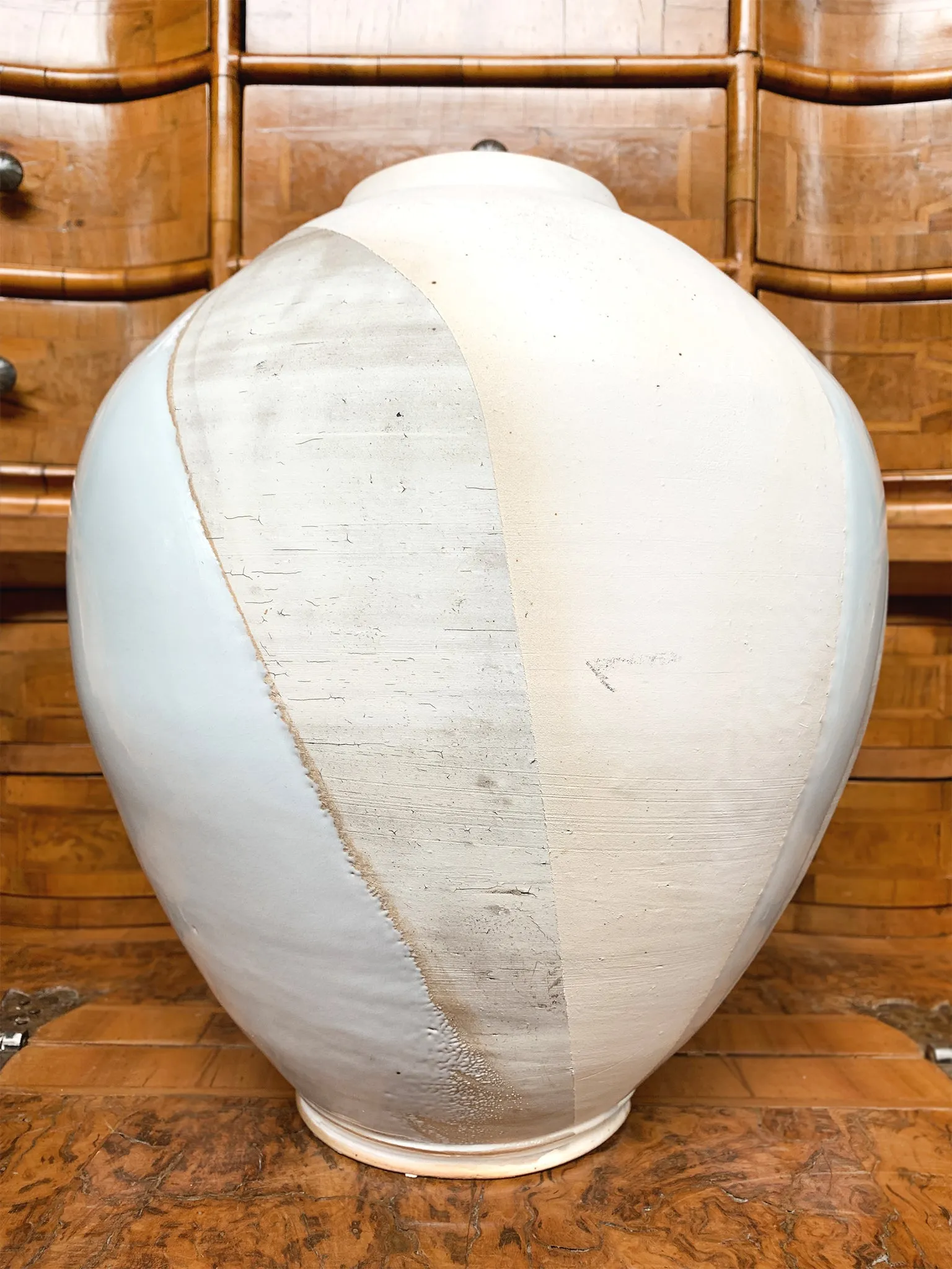 Thom Lussier Colorblock Glaze Ceramic Vessel #2