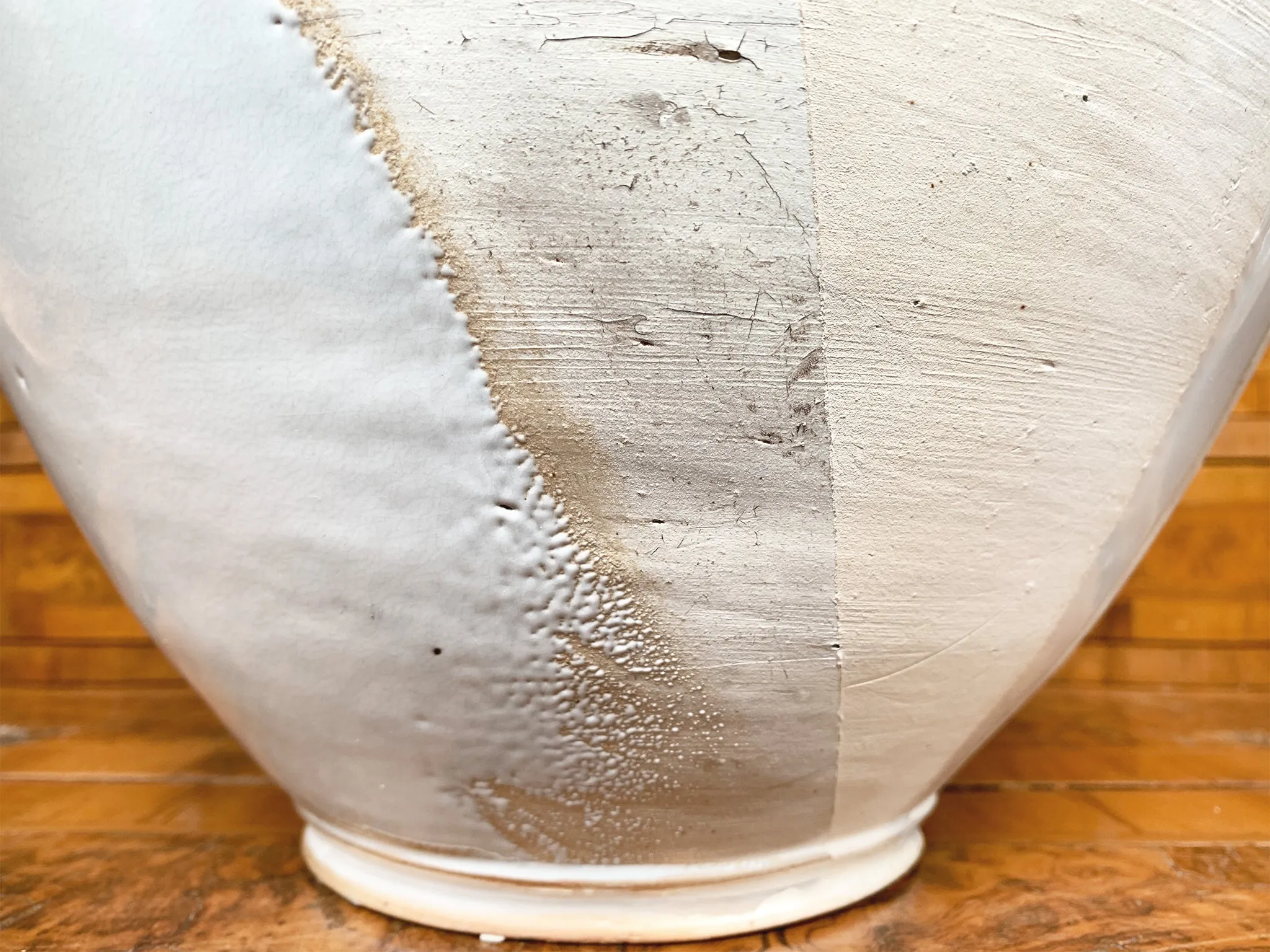 Thom Lussier Colorblock Glaze Ceramic Vessel #2