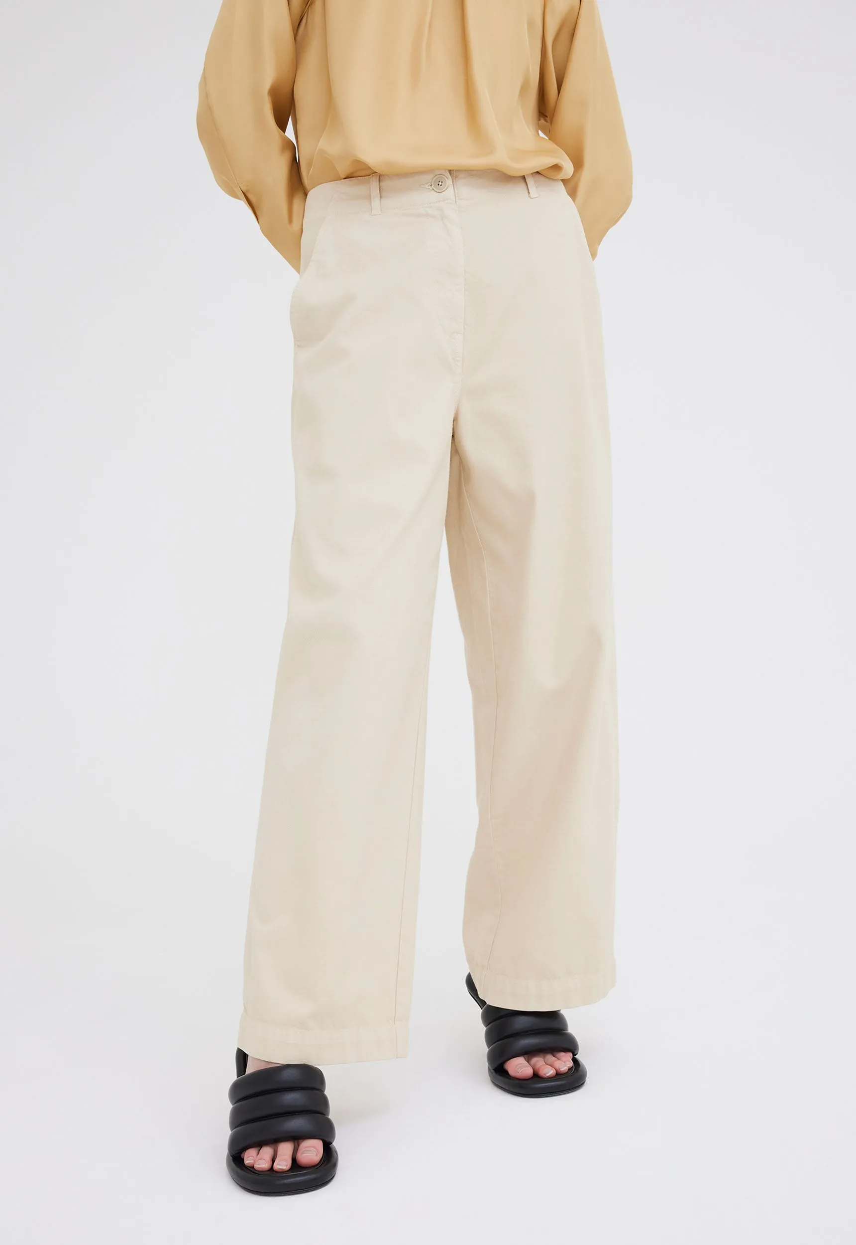 Trades Cotton Twill Pant - Duster Neutral