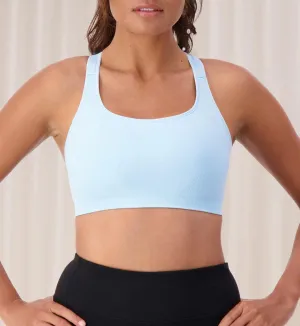 Triaction Ultra Seamfree Crop Top - Sky Blue