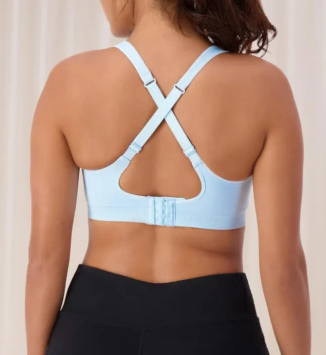 Triaction Ultra Seamfree Crop Top - Sky Blue