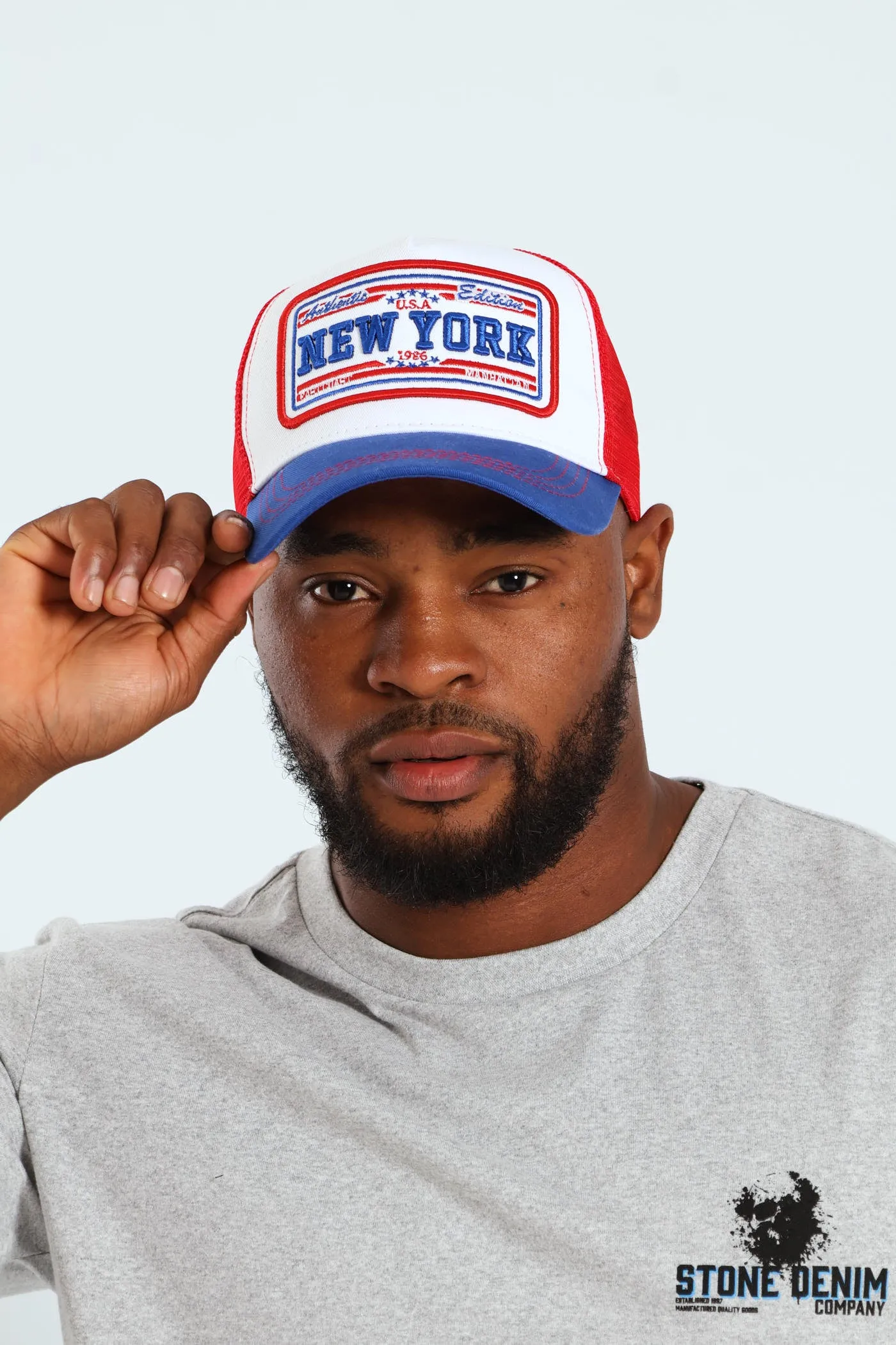 Trucker Cap - White/Red