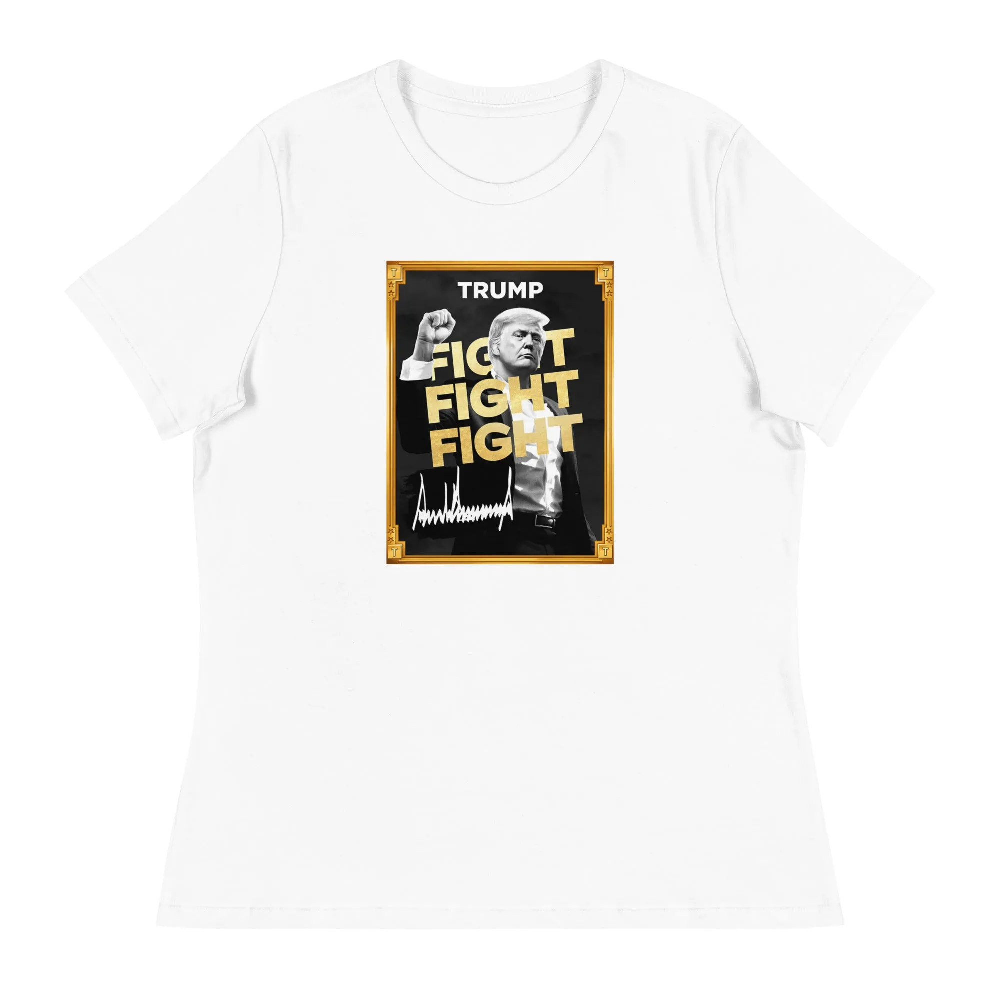 Trump Meme - Fight Fight Fight - Women's Relaxed T-Shirt