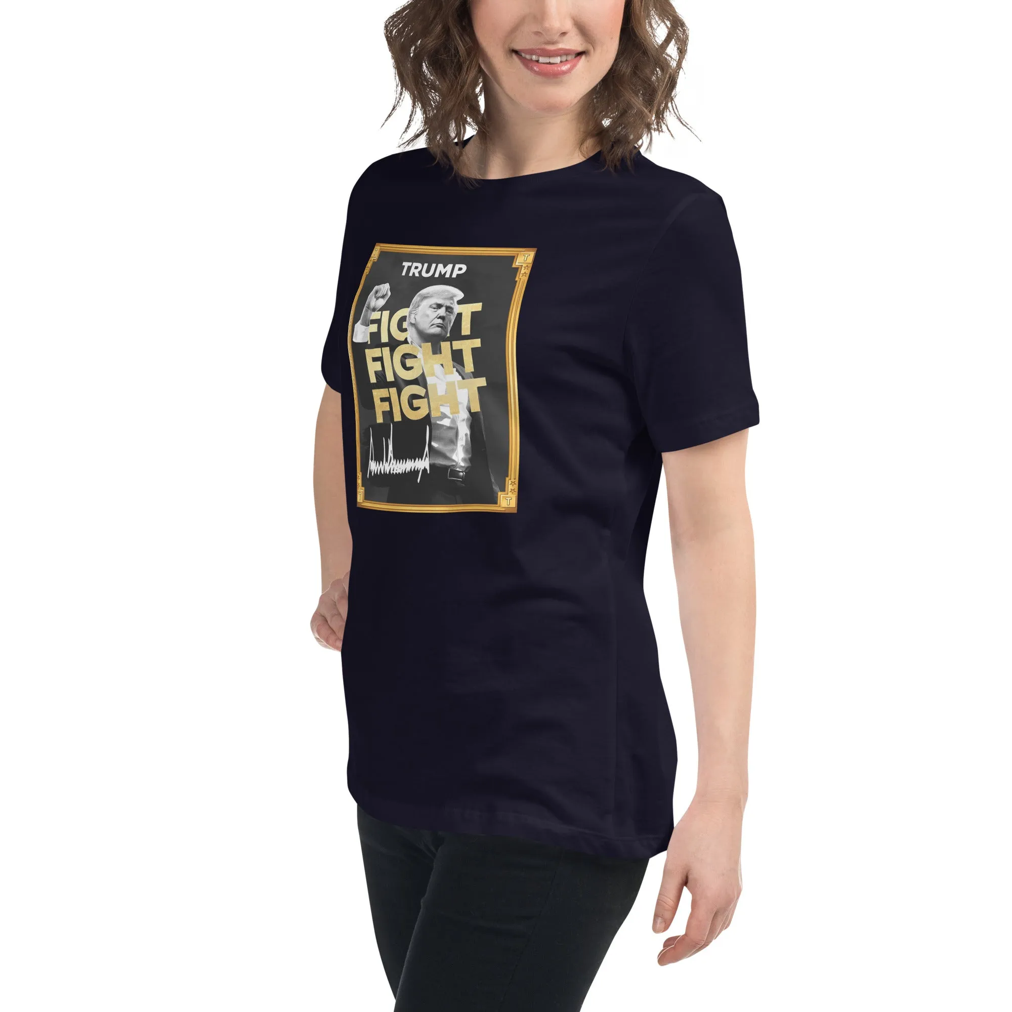 Trump Meme - Fight Fight Fight - Women's Relaxed T-Shirt