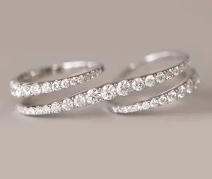 Two-Finger Diamond Ring