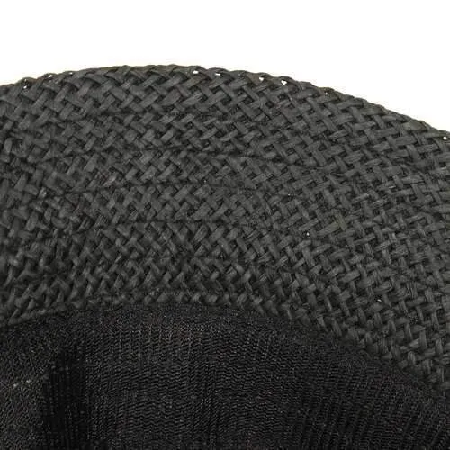 Unisex Braid Fedora Trilby Gangster Cap Beach Sun Straw Panama Hat