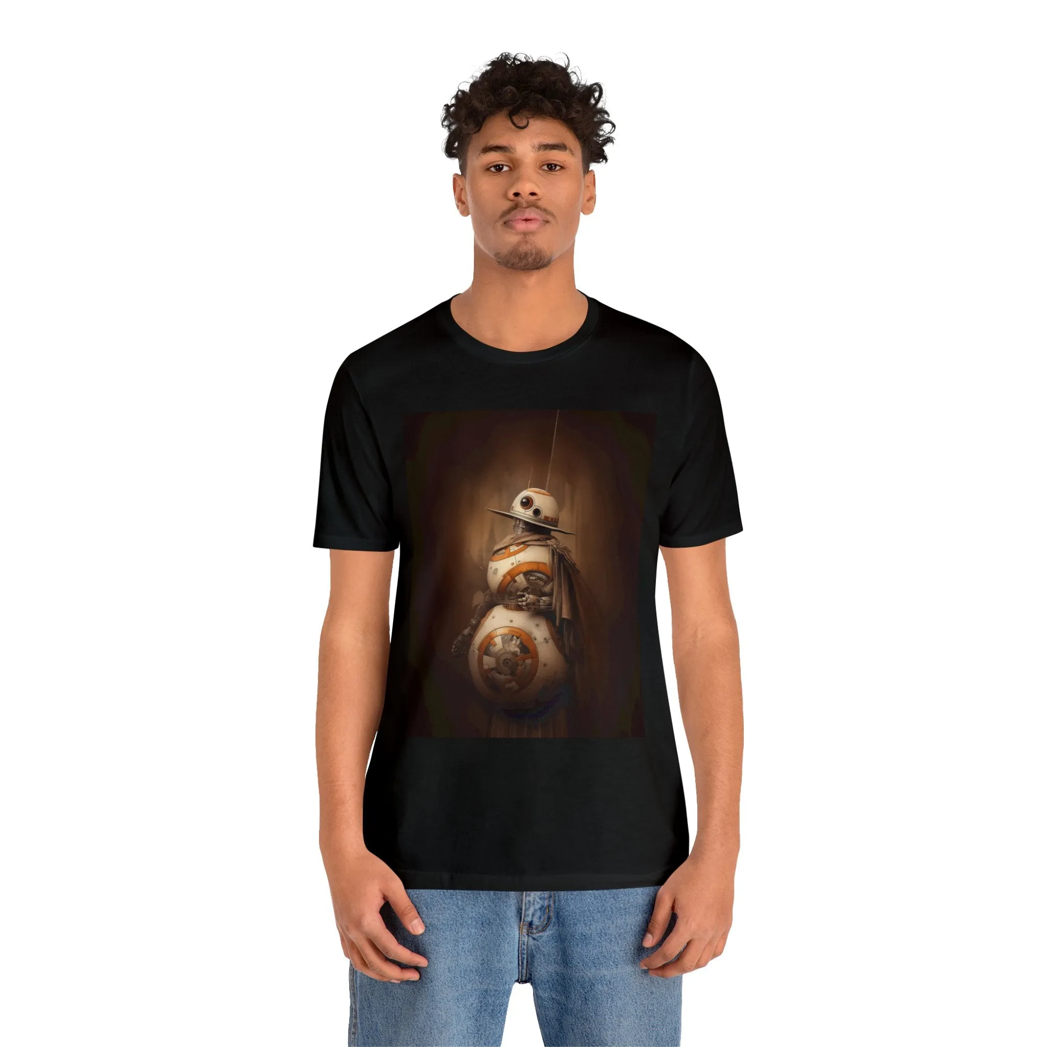 Unisex Jersey Short Sleeve Tee - BB-8Wild West Photography Sepia Vintage Film