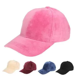 Unisex Solid Suede Baseball Cap Summer Sports Adjustable Outdoor Snapback Hip-hop Hat