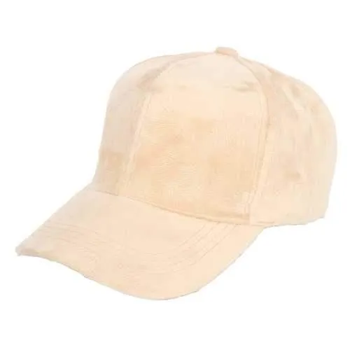 Unisex Solid Suede Baseball Cap Summer Sports Adjustable Outdoor Snapback Hip-hop Hat