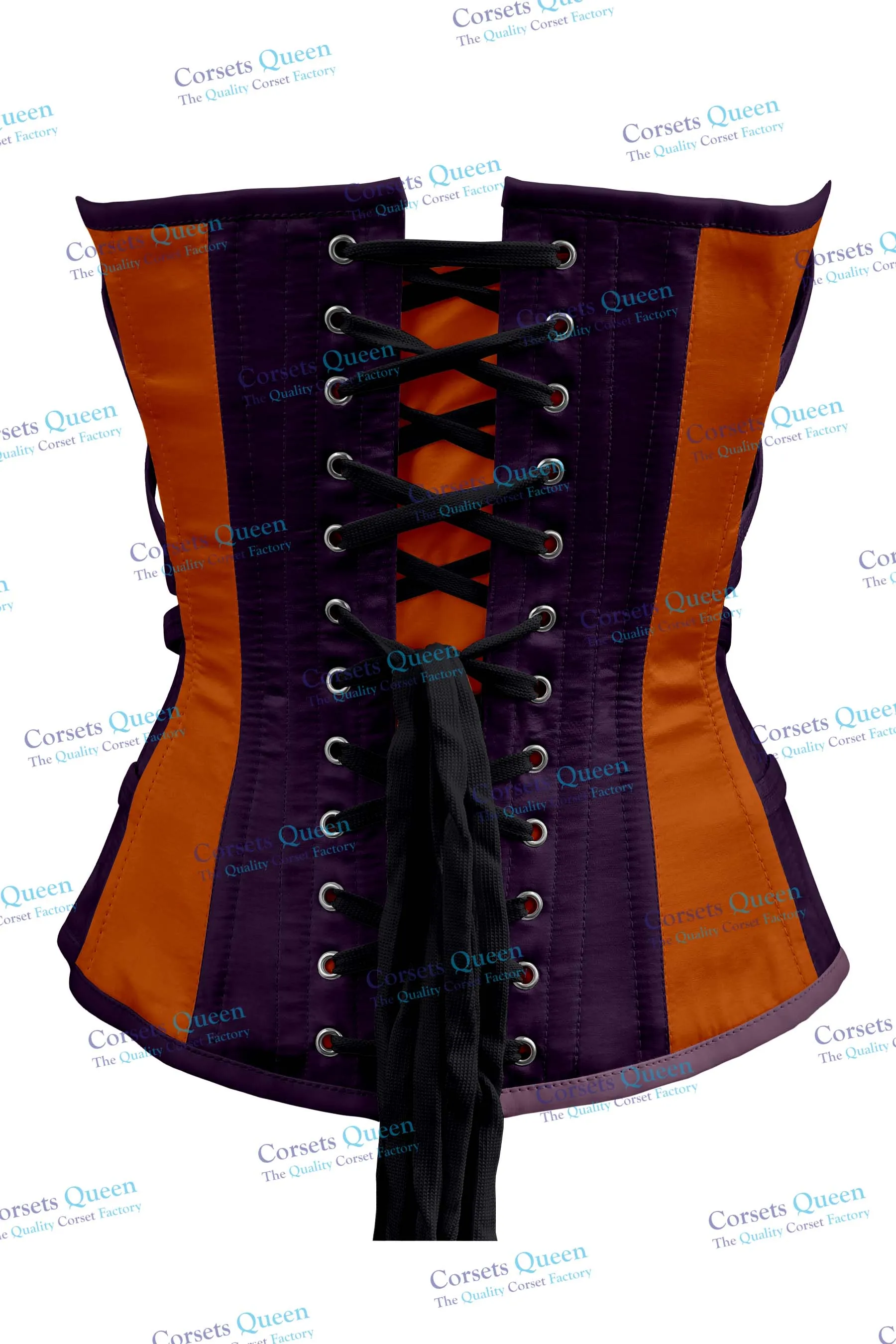 Urszula Satin Overbust Corset With Buckles