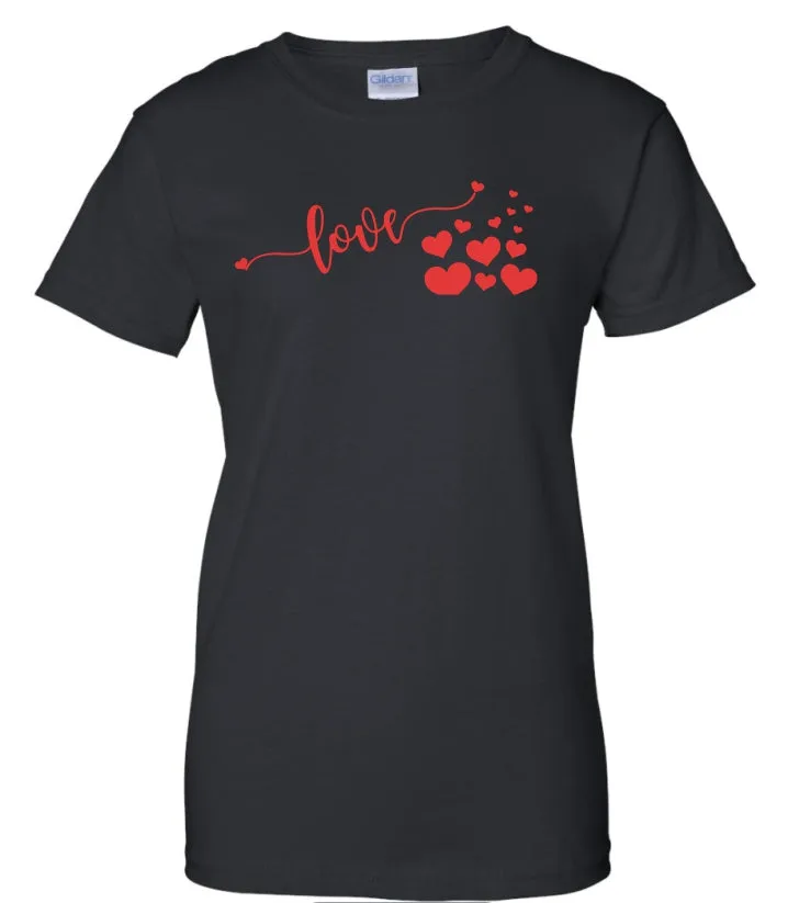 Valentines Love red hearts