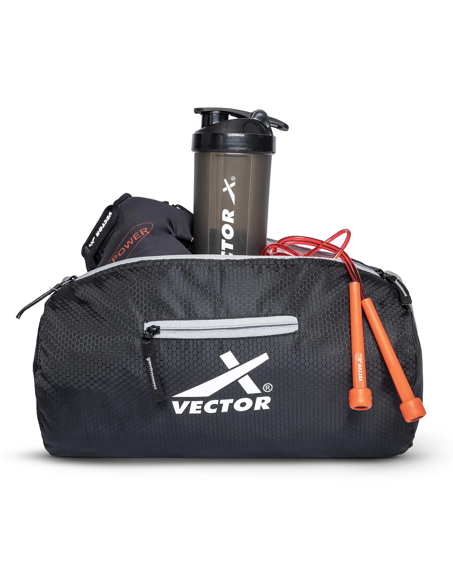 VECTOR X Attacker gym bag Polyester for Men & Women (Blue) 17 L