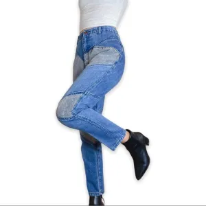 Vintage CHEEKS Highrise Patchwork Jeans Size 11/12 fits S