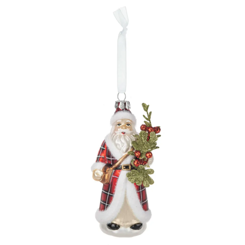 Vintage Glass St. Nicholas Ornament
