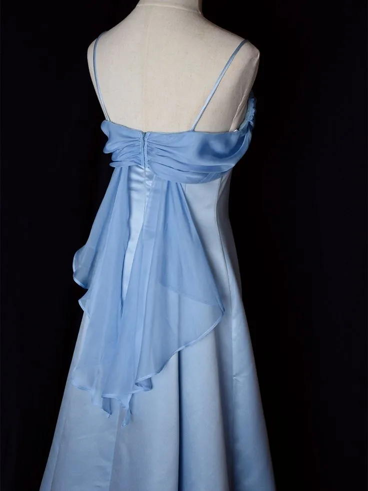 Vintage Spaghetti Straps Gown Elegant Prom Dresses      fg7303