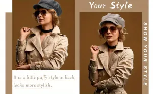 Vintage Wool Newsboy Cap