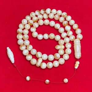 WHITE AMBER MISBAHA 10,8mm 51,2g