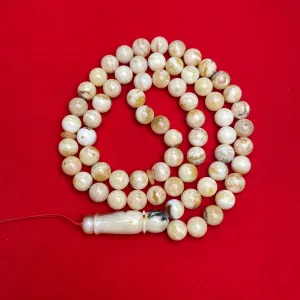WHITE AMBER MISBAHA 12,2mm 72,4g
