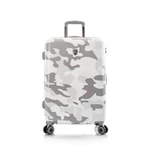 White Camo 26" Medium Checked Spinner Luggage