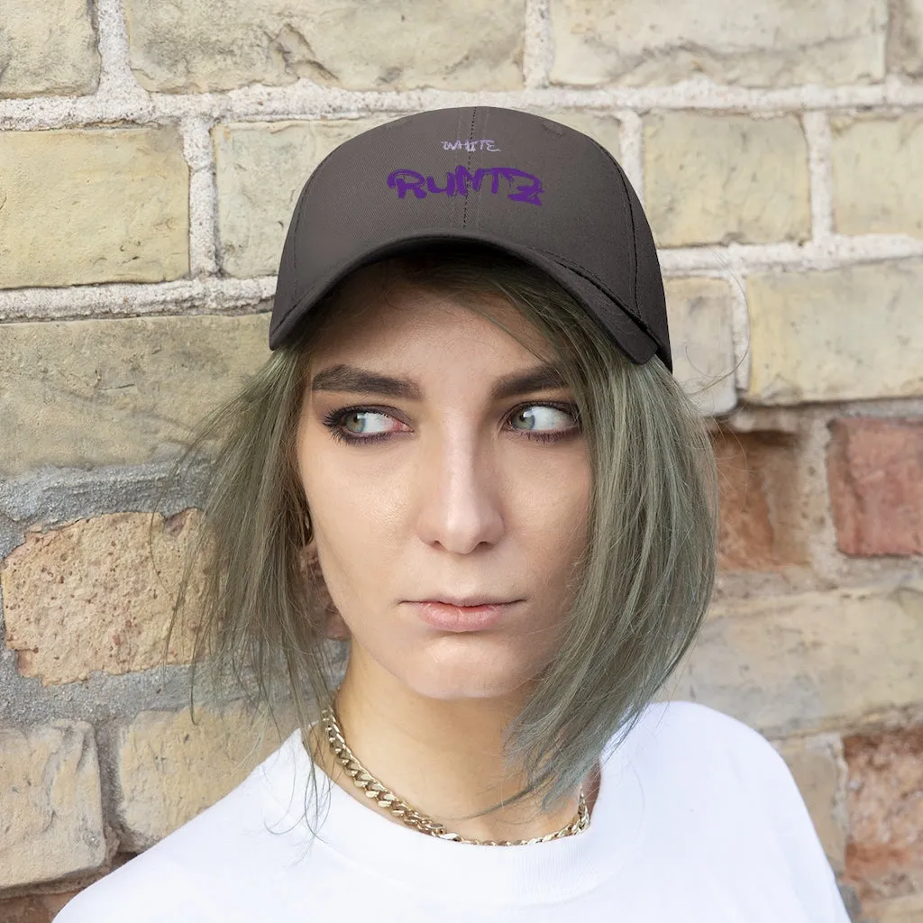 White Runtz Unisex Hat, Custom Hat, Personalized Hat, Runtz hat