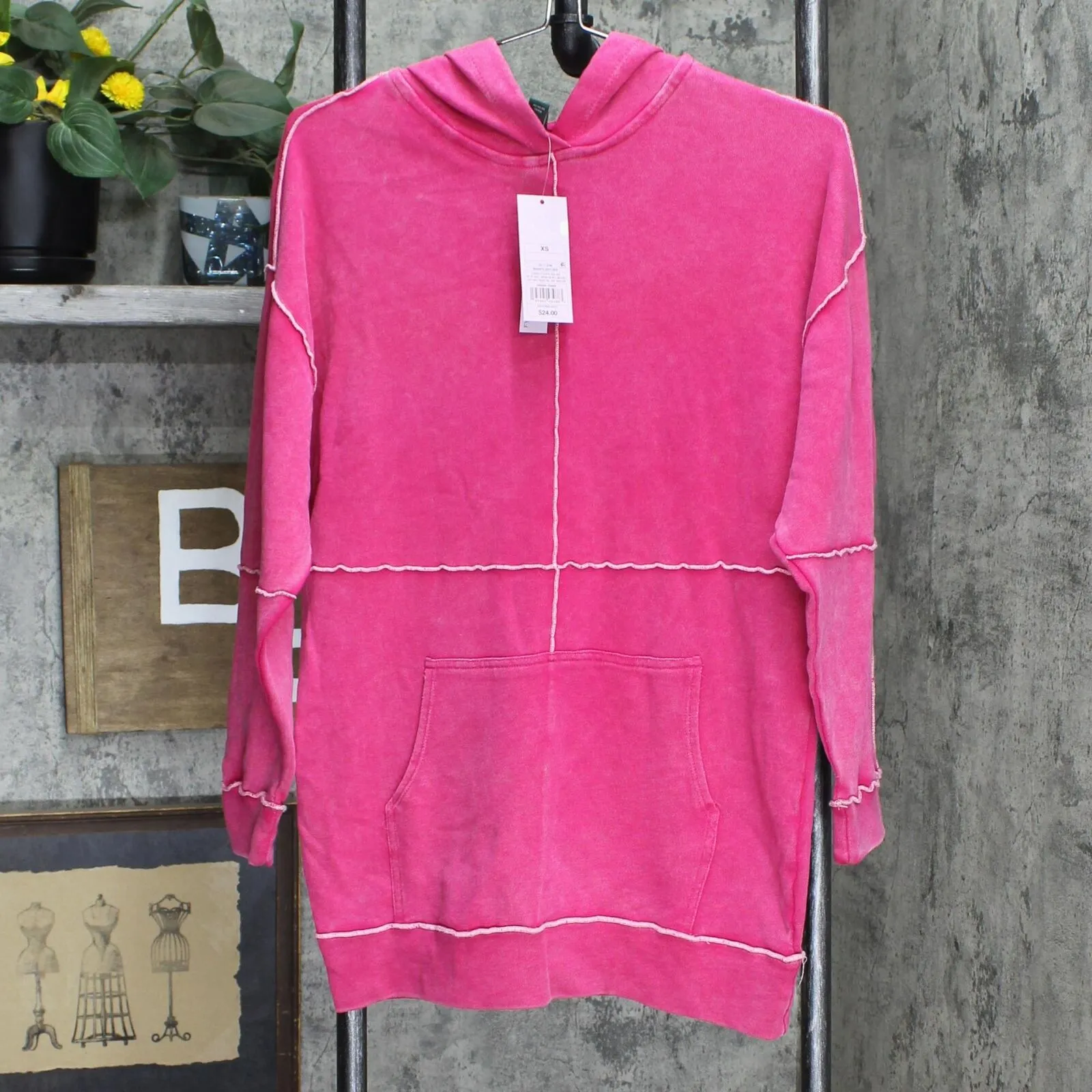 Wild Fable Seamed French Terry Hooded Sweatshirt