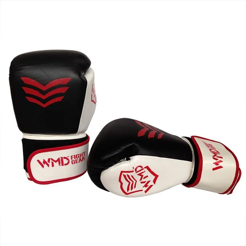 WMD COWHIDE LEATHER BOXING GLOVES SPARRING PUNCHING MMA BAG TRAINING